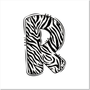 Zebra Letter R Posters and Art